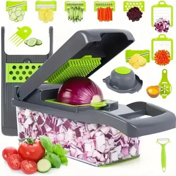 14 in 1 Vegetable Chopper With 8 Blades