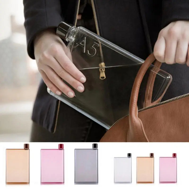 Ultra Slim Flat Stylish Notebook water Bottle