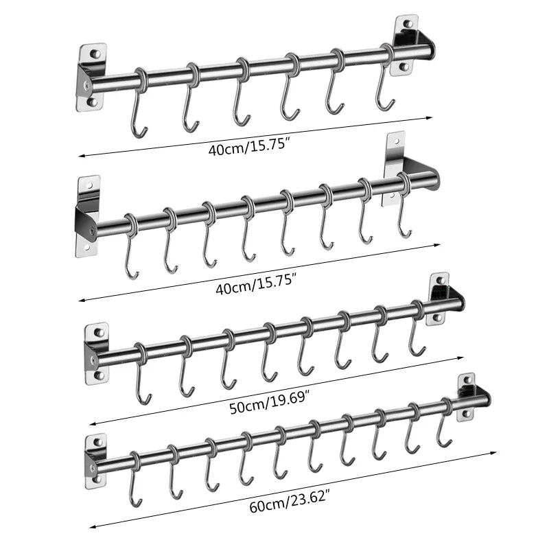 Multifunctional Rack With 8 Hooks