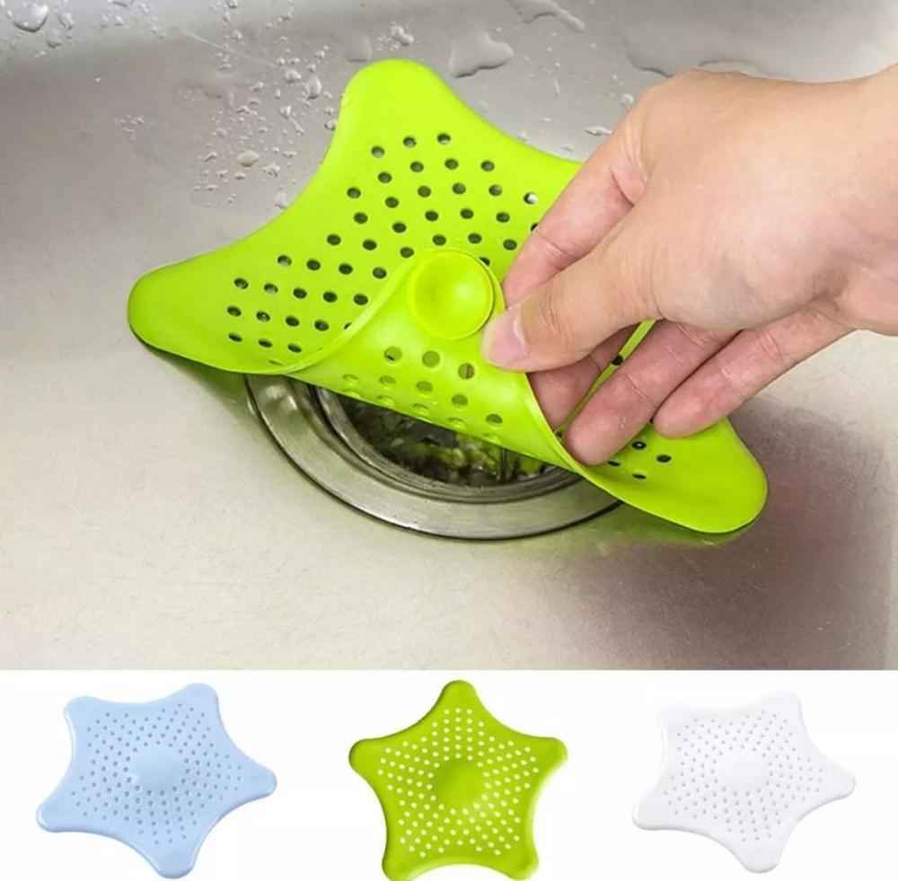 Silicone Drain Sink Stopper Strainer (Pack Of 3)