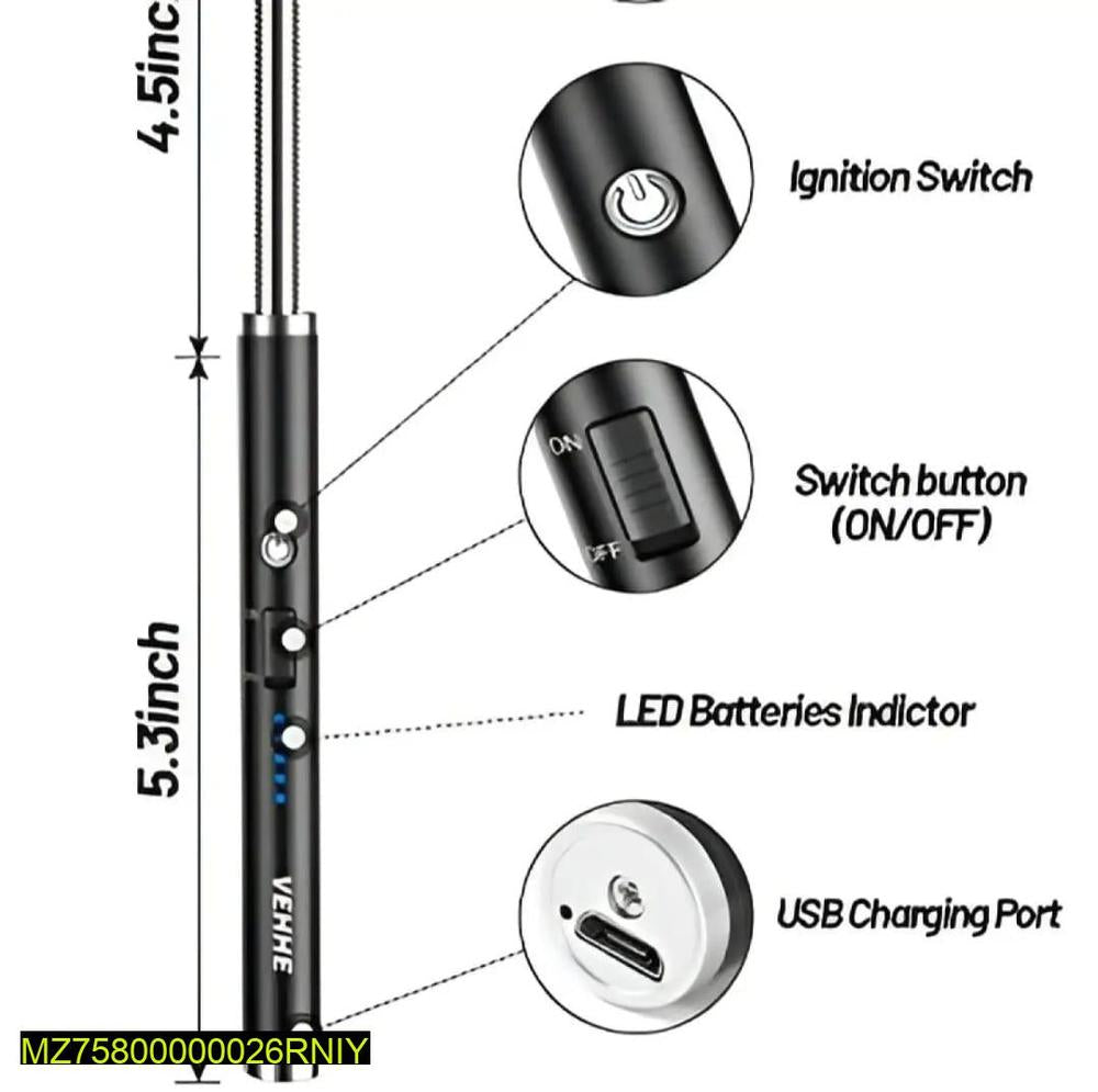 Rechargeable USB lighter For Kitchen